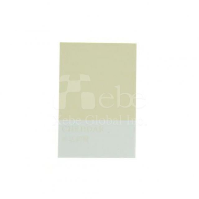 Pale yellow custom sticky notes