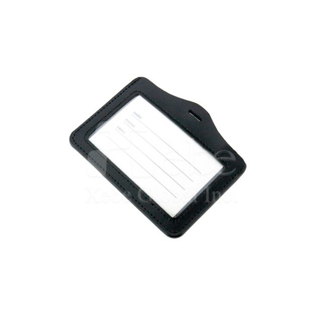 Simplistic black fashion customized card holder 