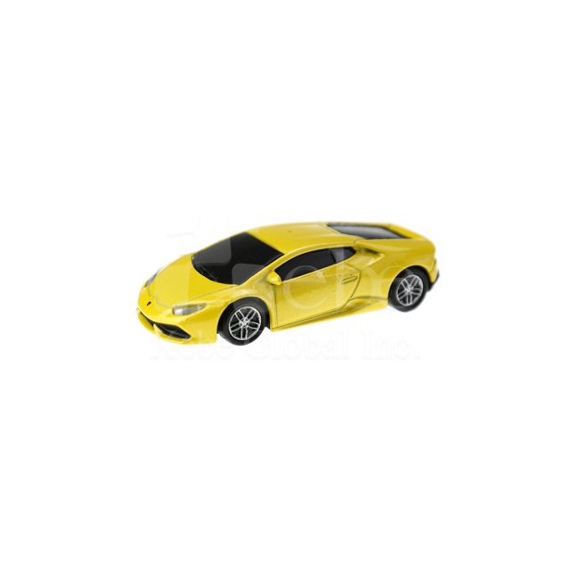Yellow sports car delicate 3D USB