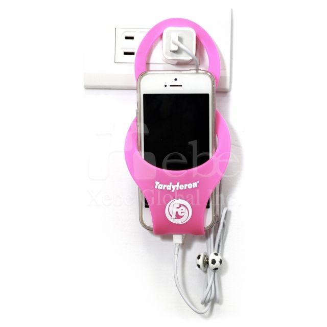 Custom mobile charger holder