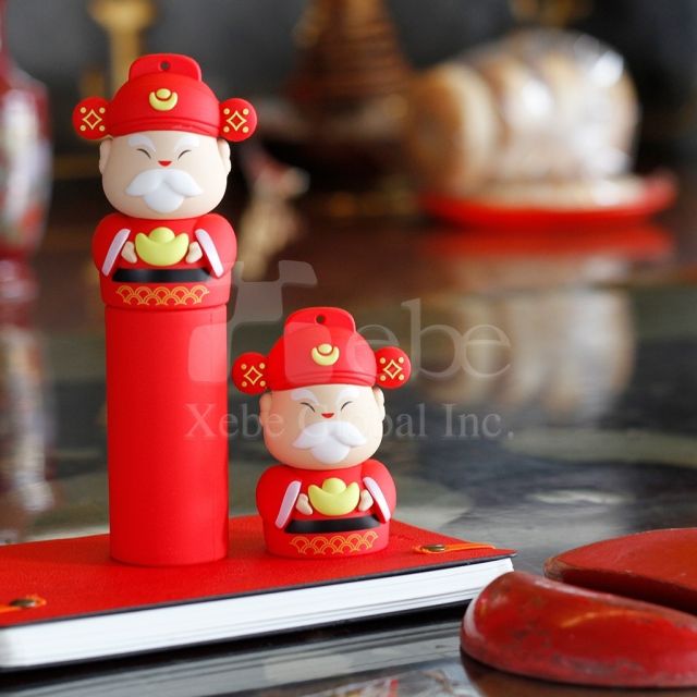 Portable phone charger god of wealth power bank