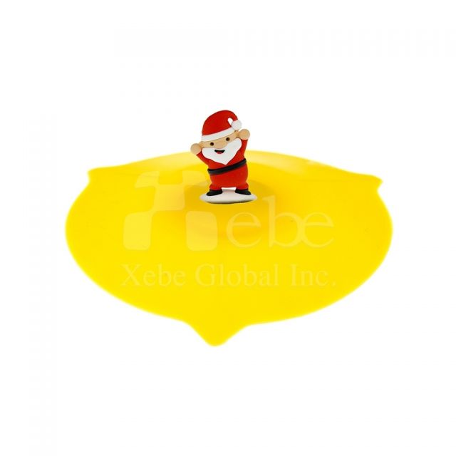 Santa silicone mug lidChristmas gifts