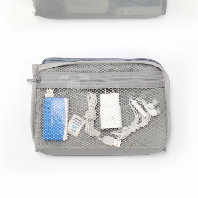 Power bank soft mesh bag travel pouch customized