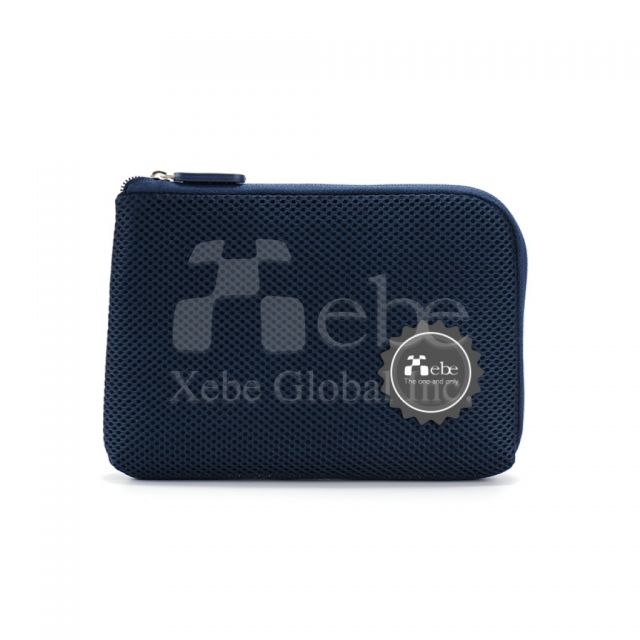 Power bank soft mesh bag travel pouch customized