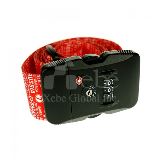Luggage belt strap with TSA lock travel gifts