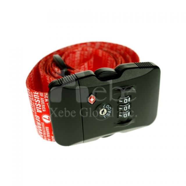 Luggage belt strap with TSA lock travel gifts