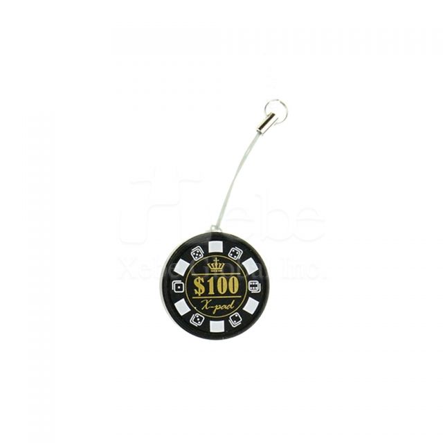 Chip modeling cell phone screen cleaner strap promotional giveaways