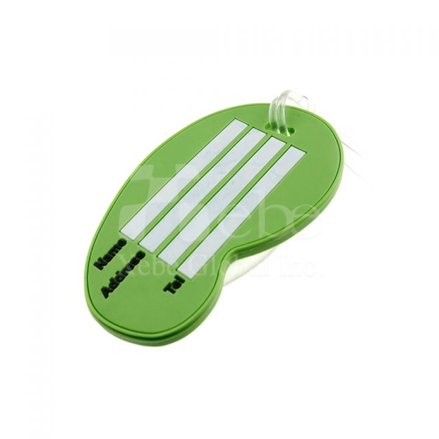 Beach shoes PVC luggage tag customized Soft plastic molding