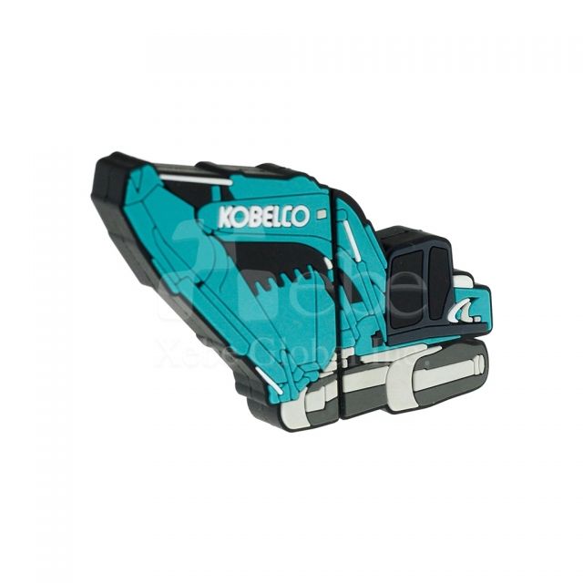 Excavator shape custom sim eject tool Soft plastic molding