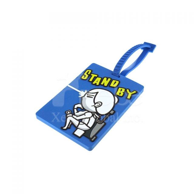 Flight attendant stand by luggage tags giveaway