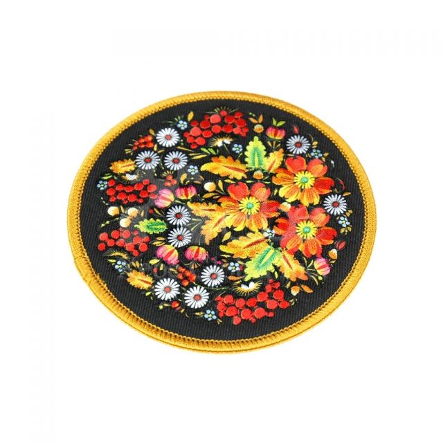 Flower electric embroidery custom coasters great wedding gifts