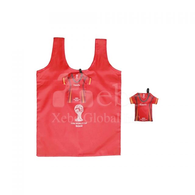 Football clothes reusable bags Foldable Custom shopping bag