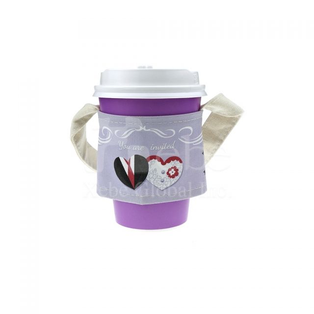 Wedding style custom Cup Sleeve Bag wedding gifts idea