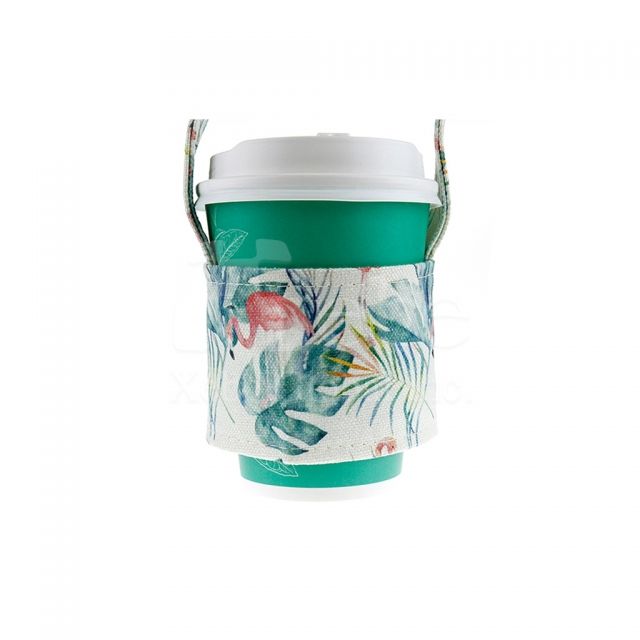 Flamingo beverage bag eco-Cup sleeve drink bag