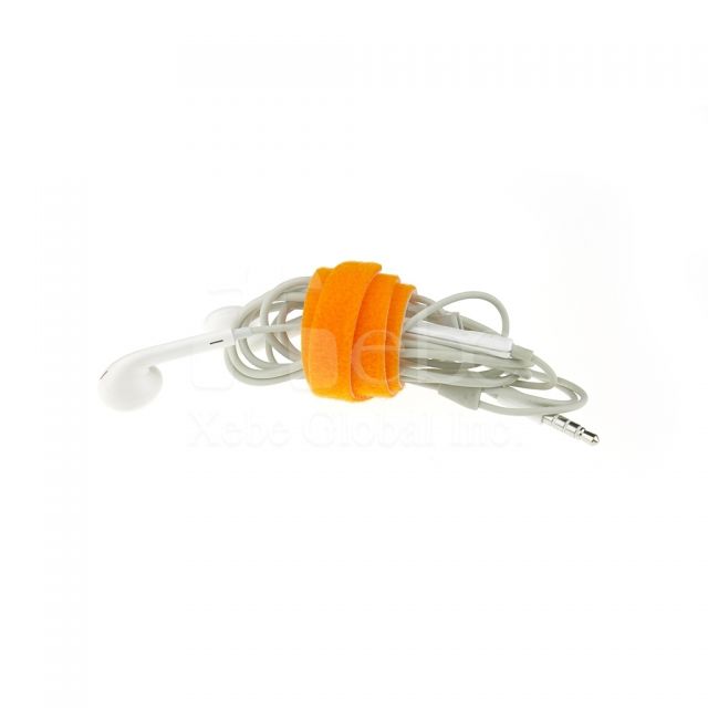 Logo cable organizer velcro cable organizer