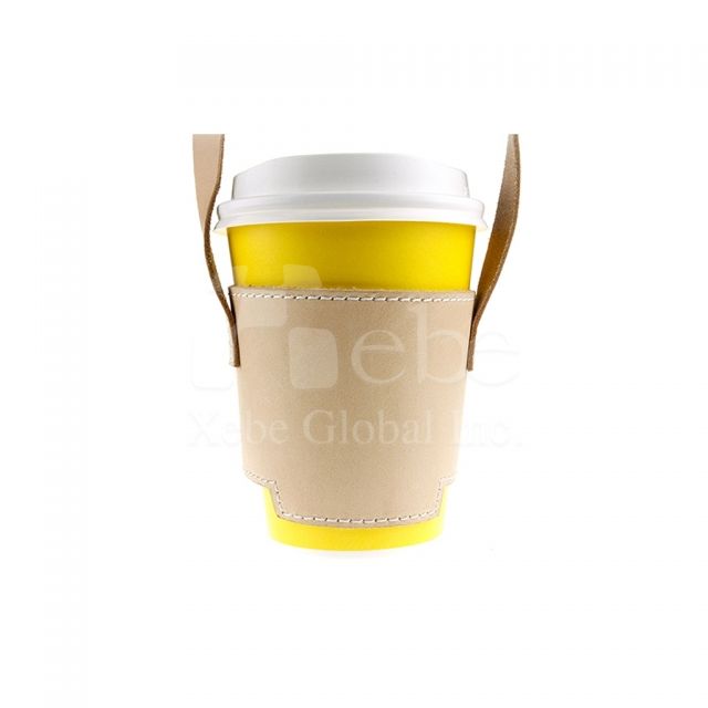 Leather style custom Cup Sleeve Bag graduation gifts idea