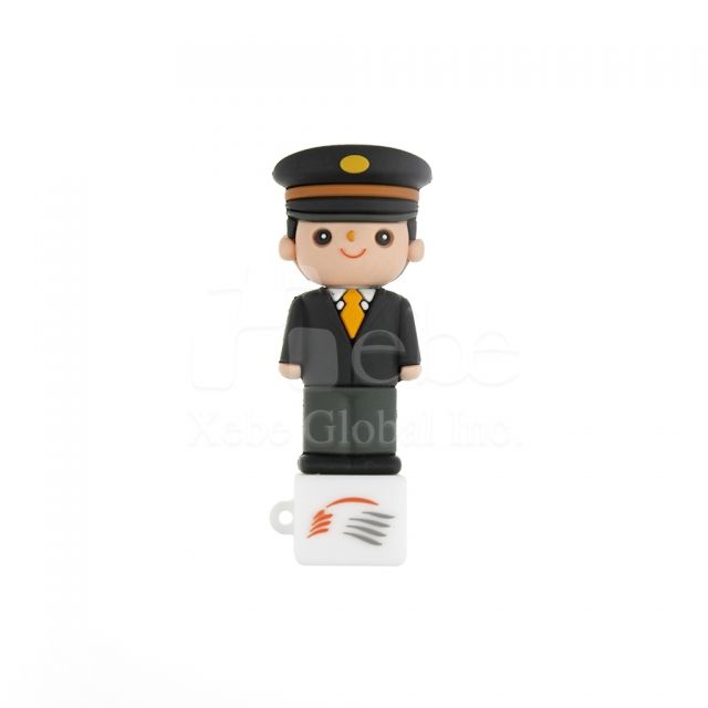 Taiwan high speed rail male station leader USB drive Corporate gifts