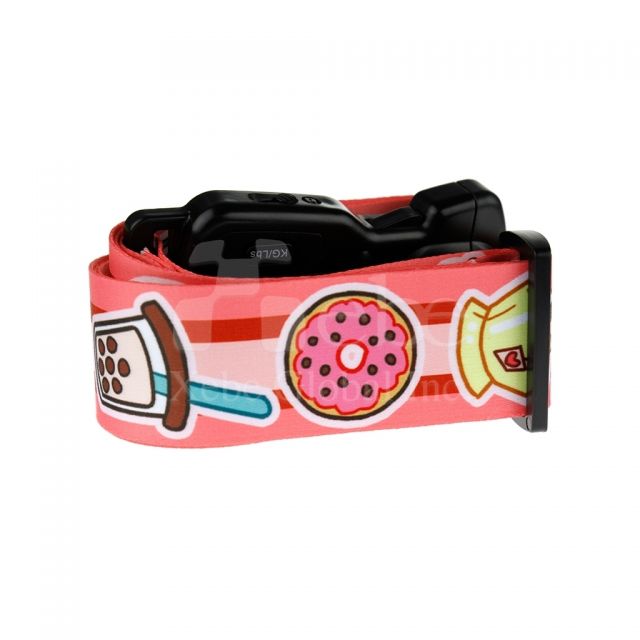 Customizable password lock luggage belt with scale multifunctional baggage strap
