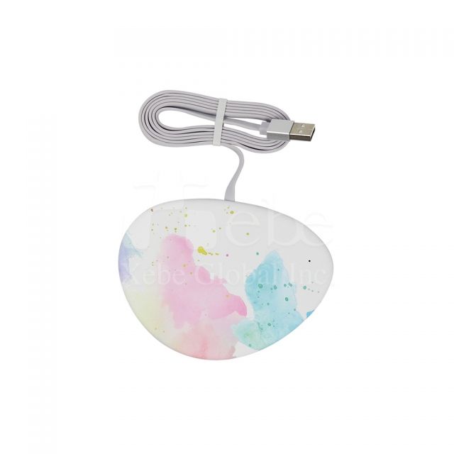 Watercolor splash custom wireless charger