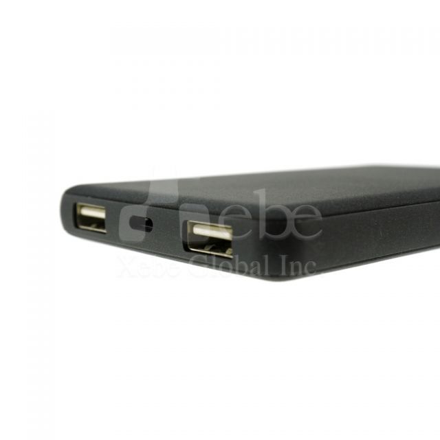 Black portable charger corporate gift idea