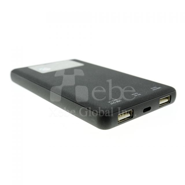 Black portable charger corporate gift idea