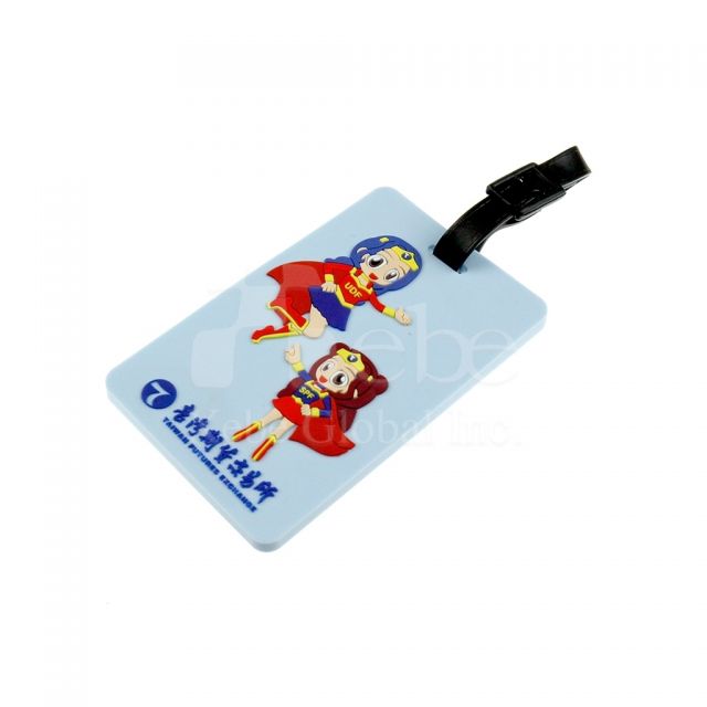 Company character custom luggage tags Event giveaway idea
