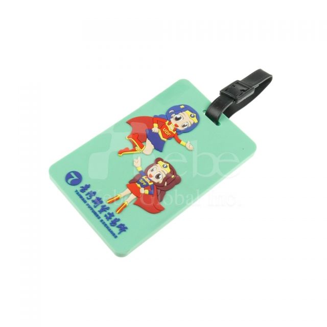 Company character custom luggage tags Event giveaway idea