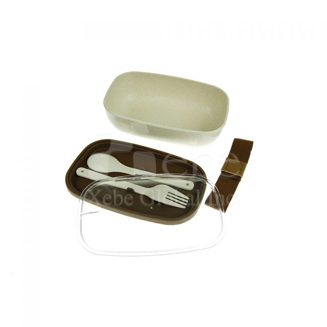 Rice husk eco-friendly lunch box set custom gifts