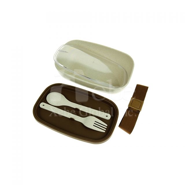 Rice husk eco-friendly lunch box set custom gifts