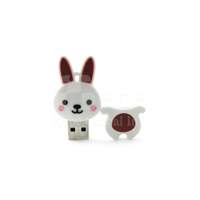 Bunny-shaped USB Souvenir