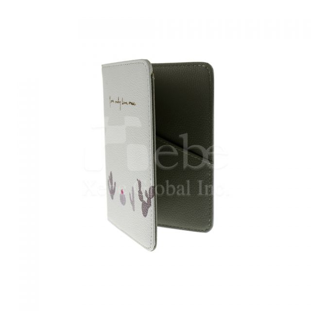 Cactus leather passport holder Creative gift