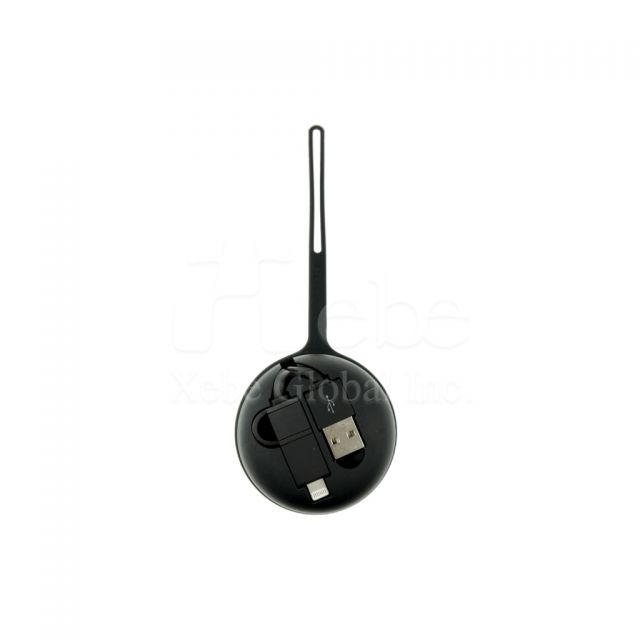 Two-in-one round USB cable