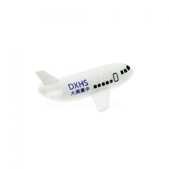 White color plane 3D customized usb drive 