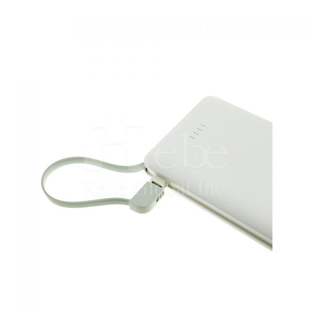 Printing double cables portable charger