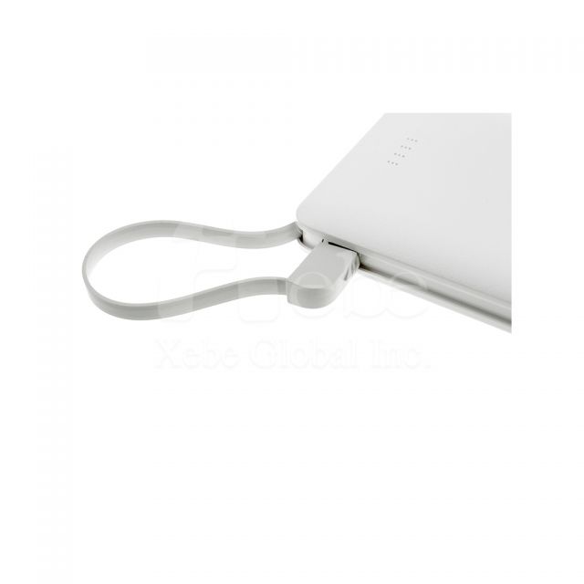 Printing double cables portable charger