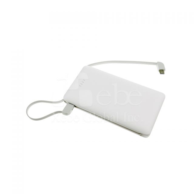 Custom double cables portable charger