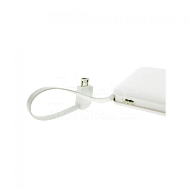 Custom double cables portable charger