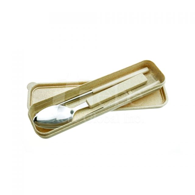 Rice huck reusable portable flatware set