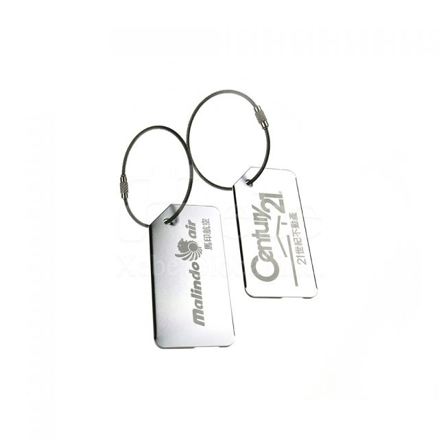 Logo metal luggage tag New year gifts