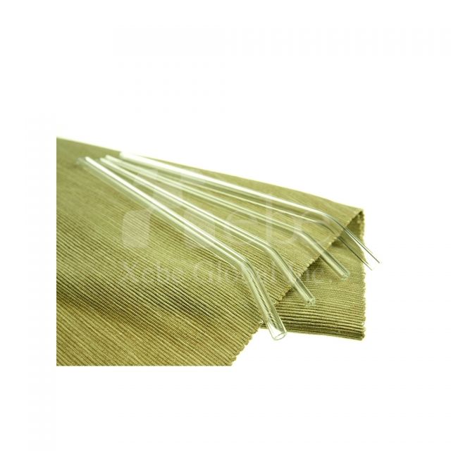 Bent glass straws Custom reusable straws 