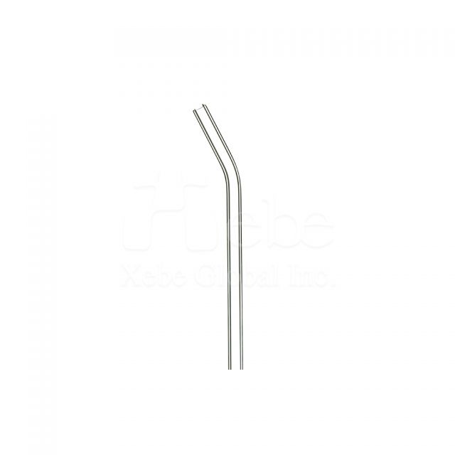 Bent glass straws Custom reusable straws 