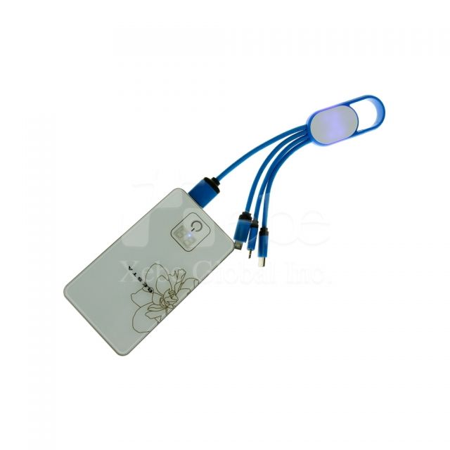 Key ring lighting charging cable