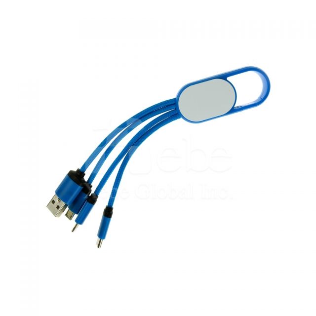 Key ring lighting charging cable
