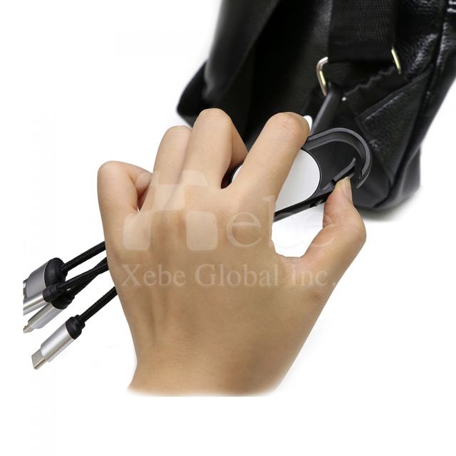 Key ring lighting charging cable