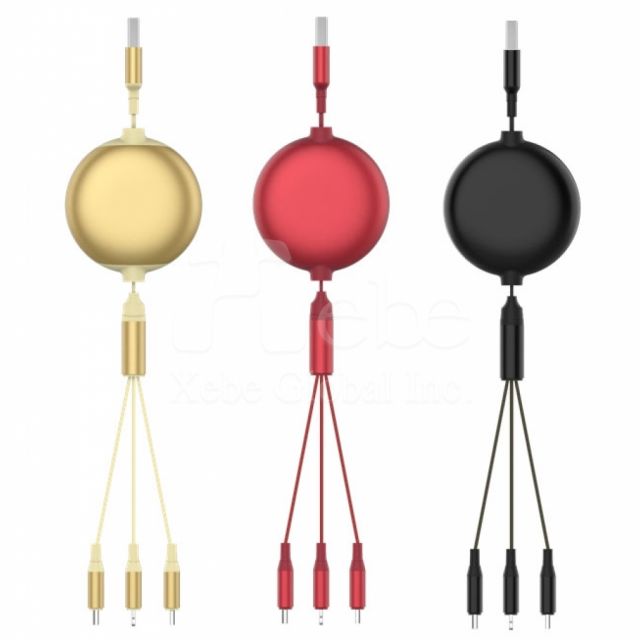 3 in 1 extendable charging cable Shareholders' souvenir idea
