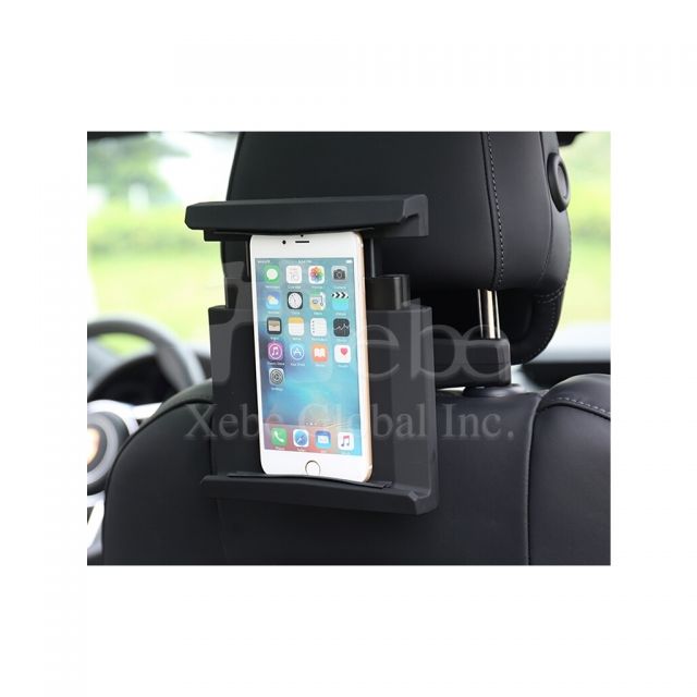 Custom tablet headrest mount Rotation Cell phone holder for car