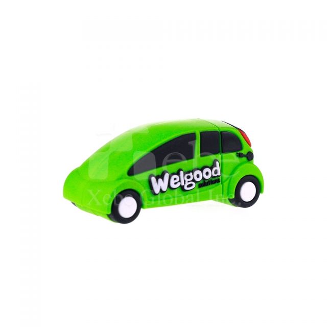Light green car logo USB drive
