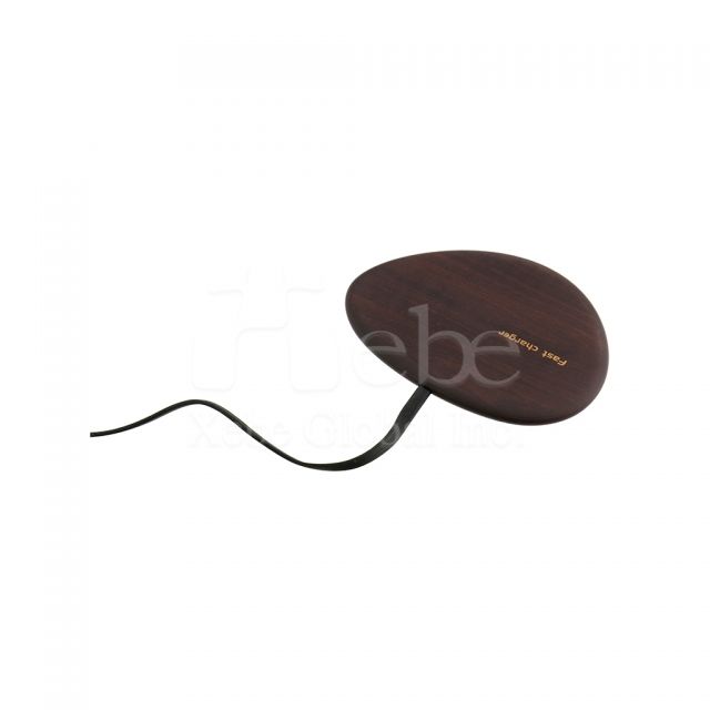 Wood veneered wireless charger 