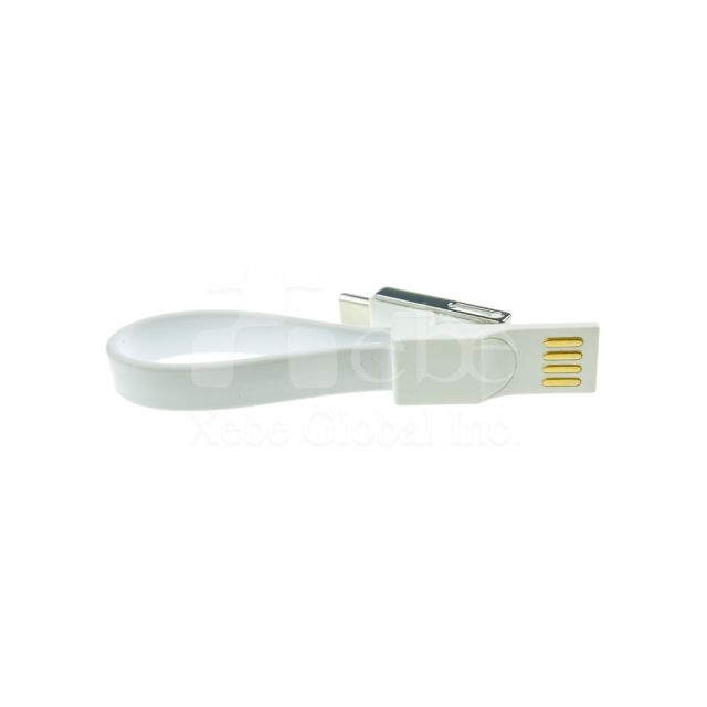 Key ring with 3 in 1 customized logo charging cable gift ideas