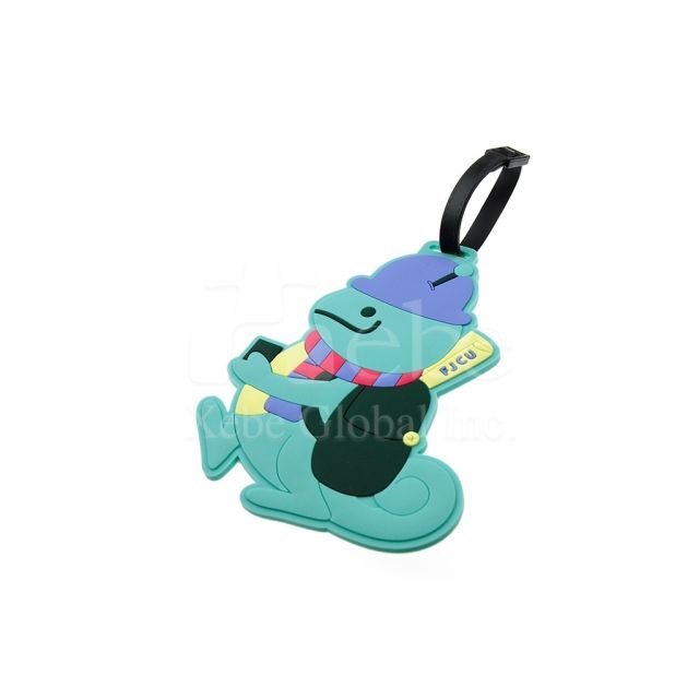 Cute character custom luggage tag 